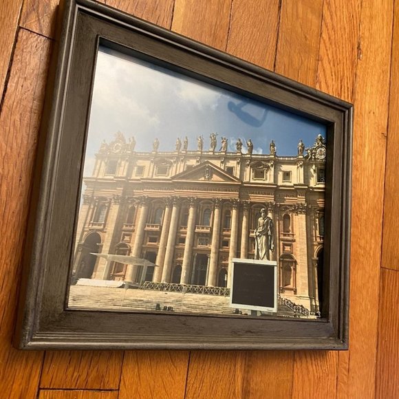 8 x 10 in Photo Picture Frame Grey Wood - Picture 1 of 2